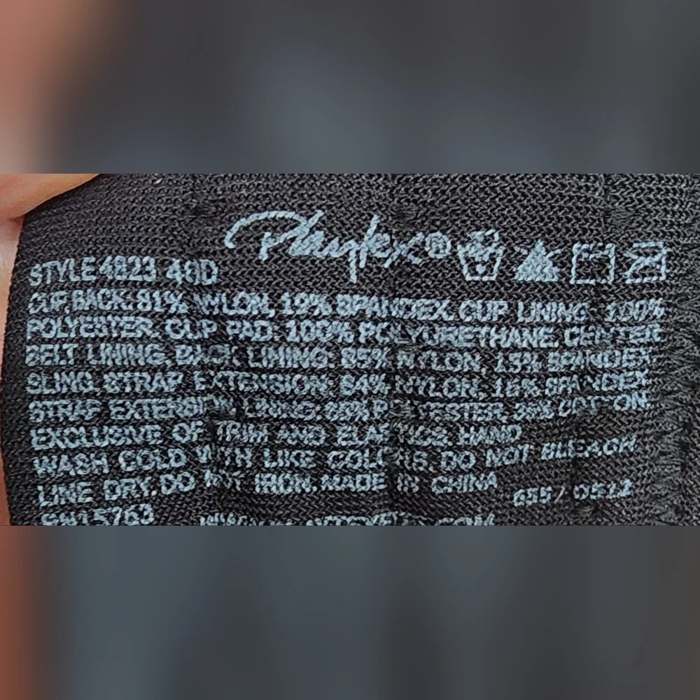 Playtex Black Seamless Support Bra 40D